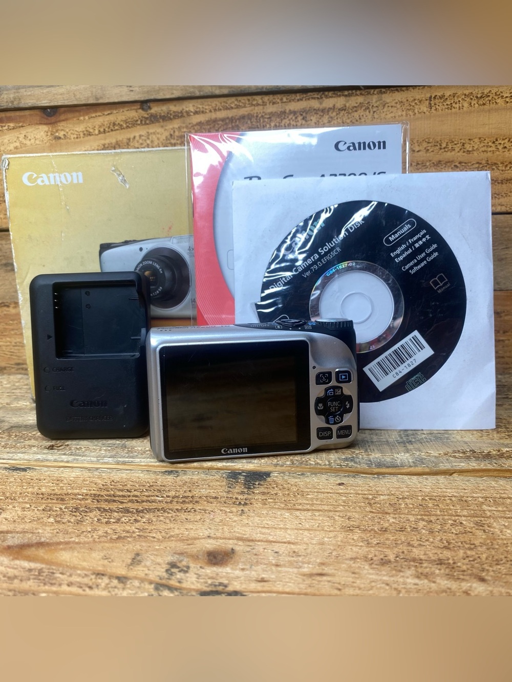 Canon PowerShot A2200 14.1MP Digital Camera - Silver Works!